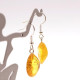 Earrings With Natural Shape Baltic Amber 