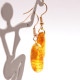 Earrings With Natural Shape Baltic Amber 70