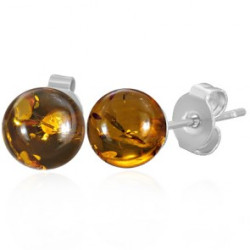 Amber Studs