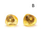 Natural shaped amber earrings with stud 24