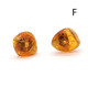 Natural shaped amber earrings with stud 24