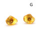 Natural shaped amber earrings with stud 24