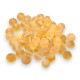 Unpolished baroque style amber lose beads in lemon color 4-6.5 mm
