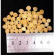 Unpolished baroque style amber lose beads in lemon color 4-6.5 mm