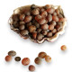 Unpolished baroque shaped amber beads in dark cognac color 4-6.5 mm