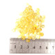 Polished baroque style amber lose beads in lemon color 4-6.5 mm