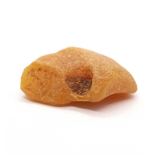 Raw Natural Shape Butterscotch / Egg Yolk Baltic Amber Piece (9.1 g)