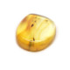 Honey Color Polished Natural Baltic Amber Stone Piece With Insect Inclusion 