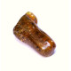 Green Shade Polished Baltic Amber Piece With Plant Inclusions 4.1g 