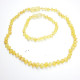 Unpolished Baroque Style Lemon Baltic Amber Teething Necklace / Bracelet Set