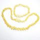 Unpolished Baroque Style Lemon Baltic Amber Teething Necklace / Bracelet Set