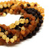 Unpolished Baroque Style Multiple Color Amber Baby Teething Necklace 10pcs
