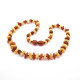 Raw Unpolished Cognac & Butterscotch Baltic Amber Baby Necklace