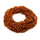 Unpolished Baroque Style Cognac Color Amber Baby Teething Necklace 10pcs