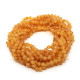 Unpolished Baroque Style Honey Color Amber Baby Teething Necklace 10pcs