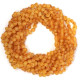 Unpolished Baroque Style Honey Color Amber Baby Teething Necklace 10pcs