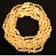 Unpolished Baroque Style Milky Amber Baby Teething Necklace 10pcs