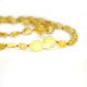 Polished Olive Style Milky Baby Teething Necklace