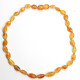 Unpolished Olive Style Honey Baltic Amber Baby Teething Necklace