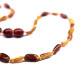 Polished Bean Style Milky / Cognac Amber Baby Teething Necklace