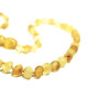 Unpolished Baroque Style Lemon / Honey Teething Necklace