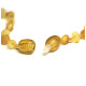 Unpolished Baroque Style Lemon / Honey Teething Necklace