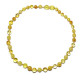 LUXURY Polished Round Style Lemon / Milky Teething Necklace