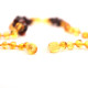 Polished Luxury Plaited Style Hony/Cherry Amber Teething Necklace