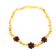 Polished Luxury Plaited Style Hony/Cherry Amber Teething Necklace