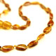 Lot of 10 Polished Bean Shaped Cognac Amber Baby Teething Necklace