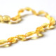 Polished Bean Style Lemon Amber Baby Teething Necklace