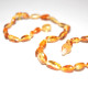 Polished Bean Style Honey Amber Baby Teething Necklace