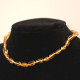 Polished Bean Style Honey Amber Baby Teething Necklace