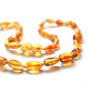 Polished Bean Style Honey Amber Baby Teething Necklace