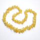 Polished Split Style Milky Baltic Amber Teething Necklace