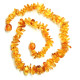 Polished Split Style Honey Teething Necklace