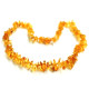 Polished Split Style Honey Teething Necklace
