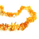 Polished Split Style Honey Teething Necklace