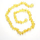 Polished Nuts Style Lemon Baltic Amber Teething Necklace