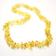 Polished Nuts Style Lemon Baltic Amber Teething Necklace