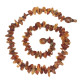 Raw Split Style Light Cognac Teething Necklace