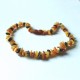 Raw Split Style Multi-color Baltic Amber Teething Necklace
