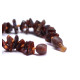 Raw Split Style Dark Cognac Teething Necklace