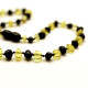 Polished Baroque Style Lemon/Cherry  Amber Baby Teething Necklace