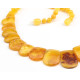 Classic Egg Yolk Baltic Amber Statement Necklace.