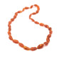 Unpolished Bean Style Cognac Baltic Amber Adult / Mom Necklace 