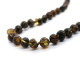 Polished Baroque Style Dark Green Healing Necklace
