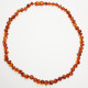 Polished Baroque Style Light Cognac Adult / Mom Healing Necklace