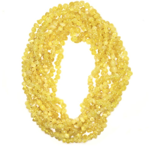 Lot of 10  Polished Baraque Style Royal Milky Color Baltic Amber Necklaces Wholesale