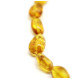 Polished Bean Style Honey Baltic Amber Adult / Mom Necklace